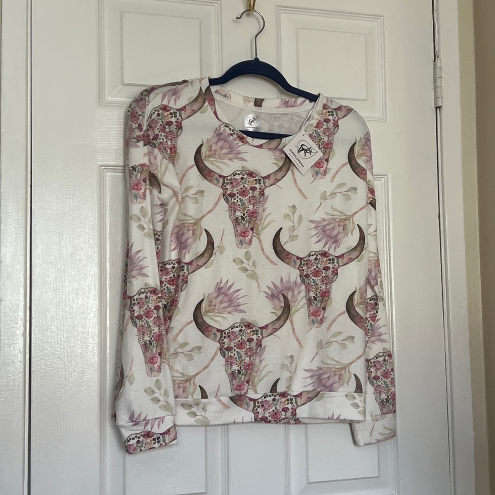 ASPEN DREAM Blooming Skulls Cozy PJ Set